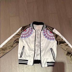 Satin bomber jacket